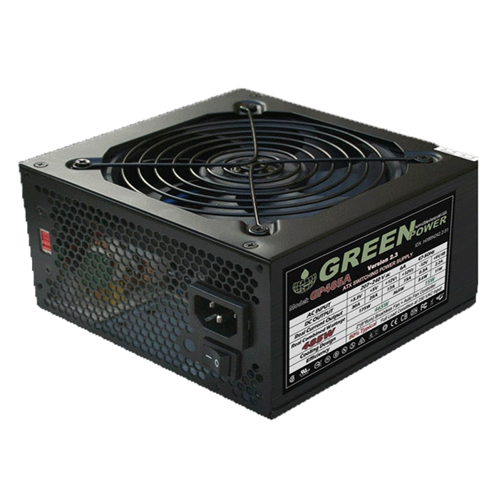 پاور نیمه ماژولار گرین 585 وات مدل GREEN GP585B 585W